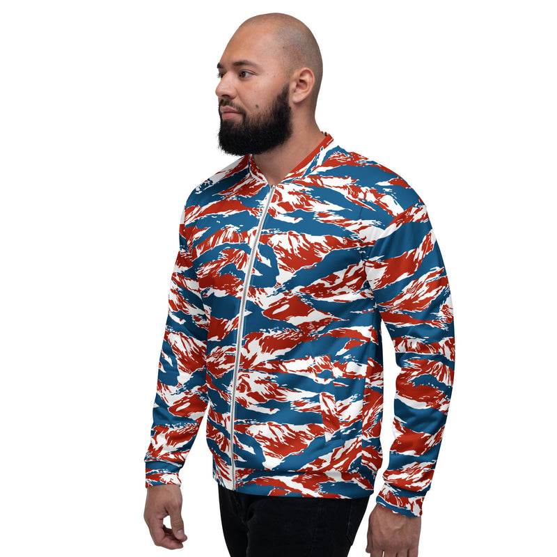 Tiger Stripe Patriot CAMO Unisex Bomber Jacket