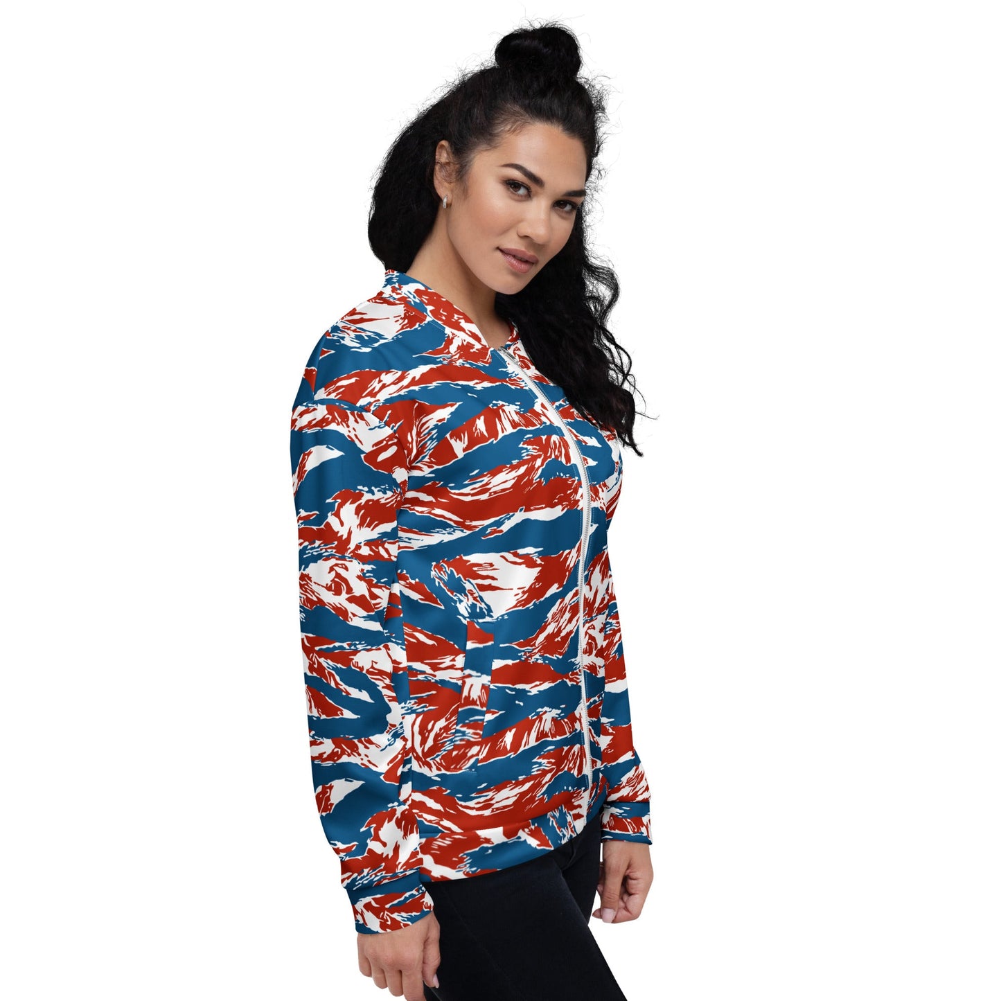 American Patriot Tiger Stripe CAMO Unisex Bomber Jacket