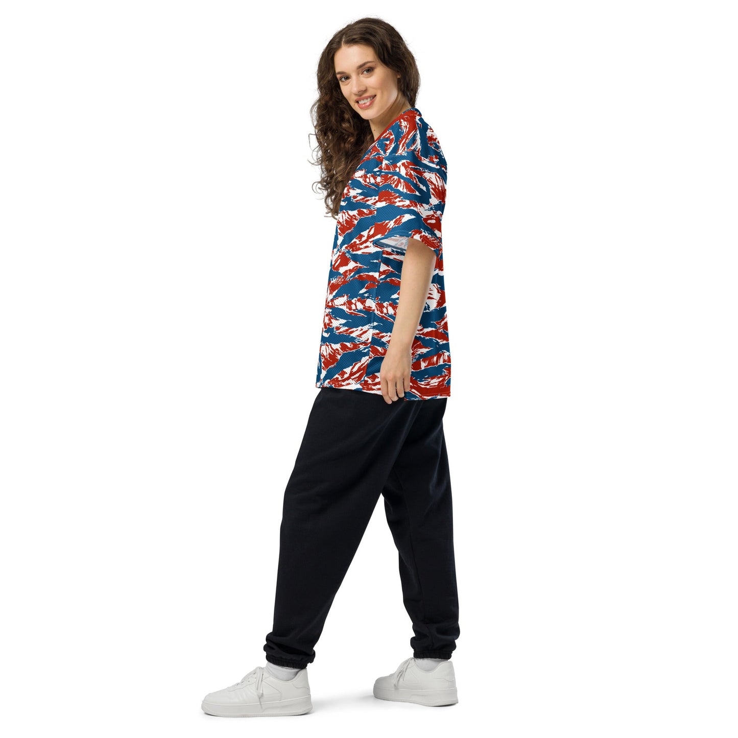American Patriot Tiger Stripe CAMO Unisex Football Jersey
