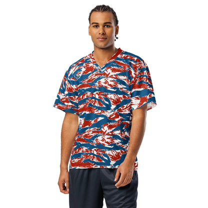 American Patriot Tiger Stripe CAMO Unisex Football Jersey