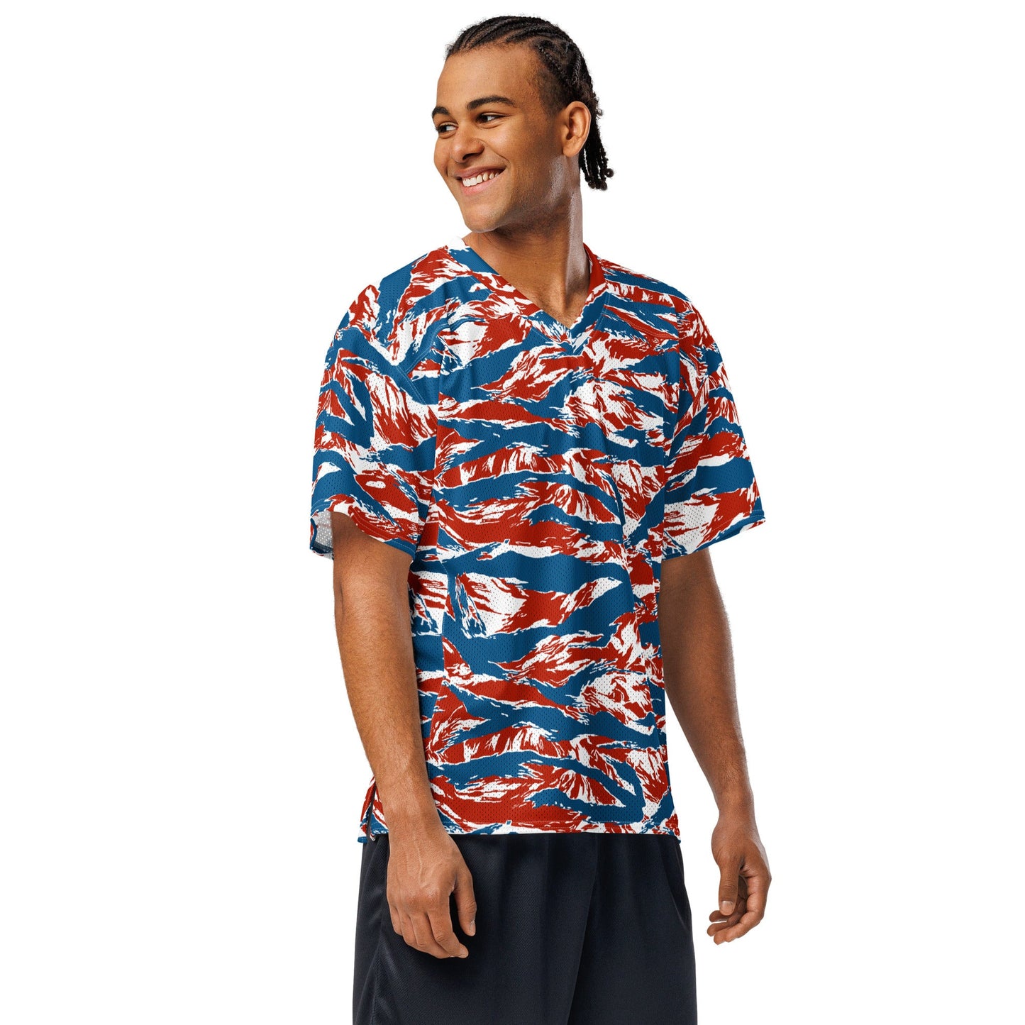 American Patriot Tiger Stripe CAMO Unisex Football Jersey