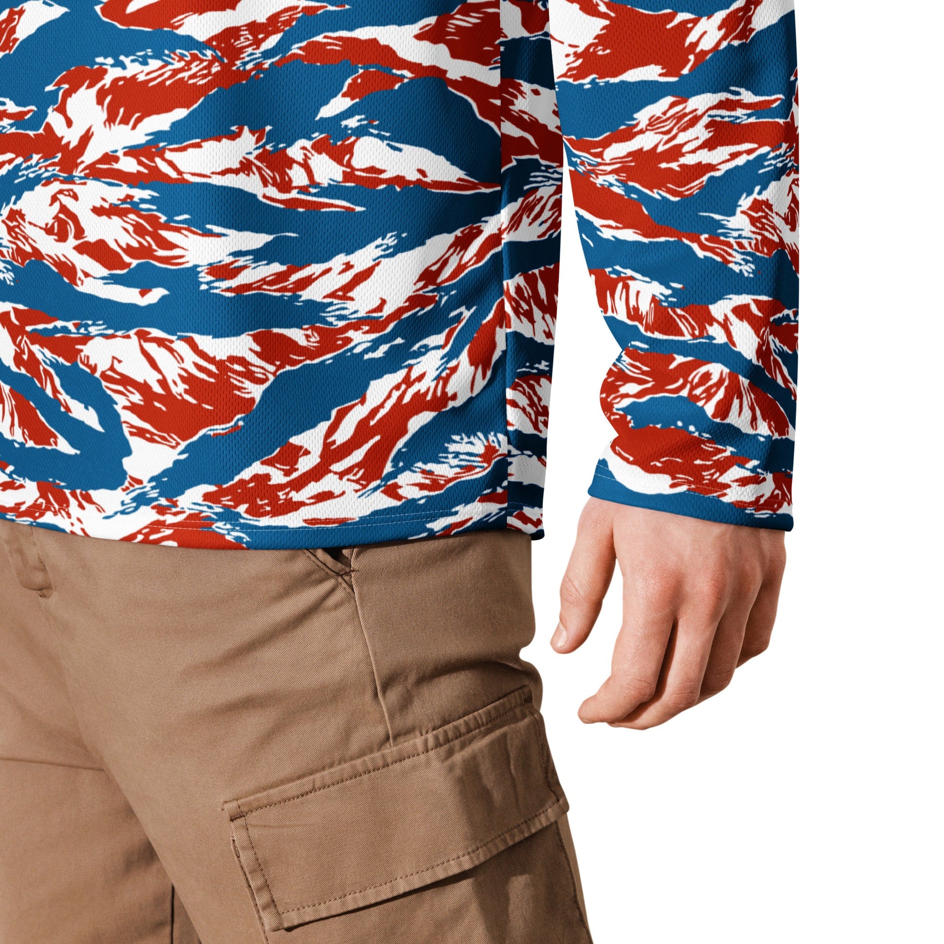 American Patriot Tiger Stripe CAMO Unisex Hockey Fan Jersey