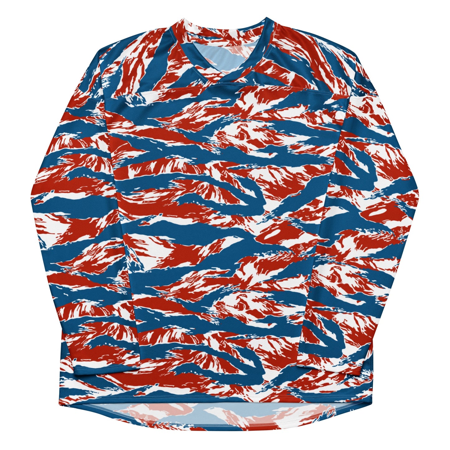 American Patriot Tiger Stripe CAMO Unisex Hockey Fan Jersey