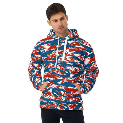 American Patriot Tiger Stripe CAMO Unisex Hoodie - 2XS