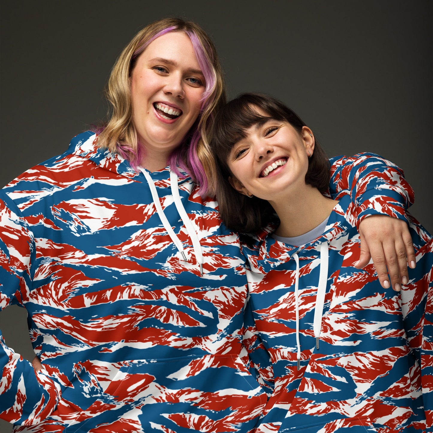 American Patriot Tiger Stripe CAMO Unisex Hoodie