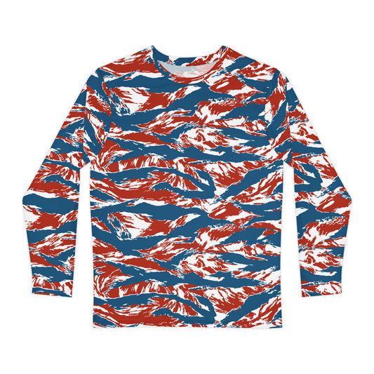 American Patriot Tiger Stripe CAMO Unisex Long-Sleeve Shirt - XS