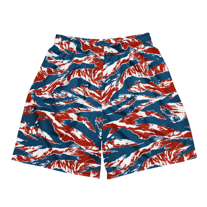 American Patriot Tiger Stripe CAMO Unisex Mesh Shorts - 2XS