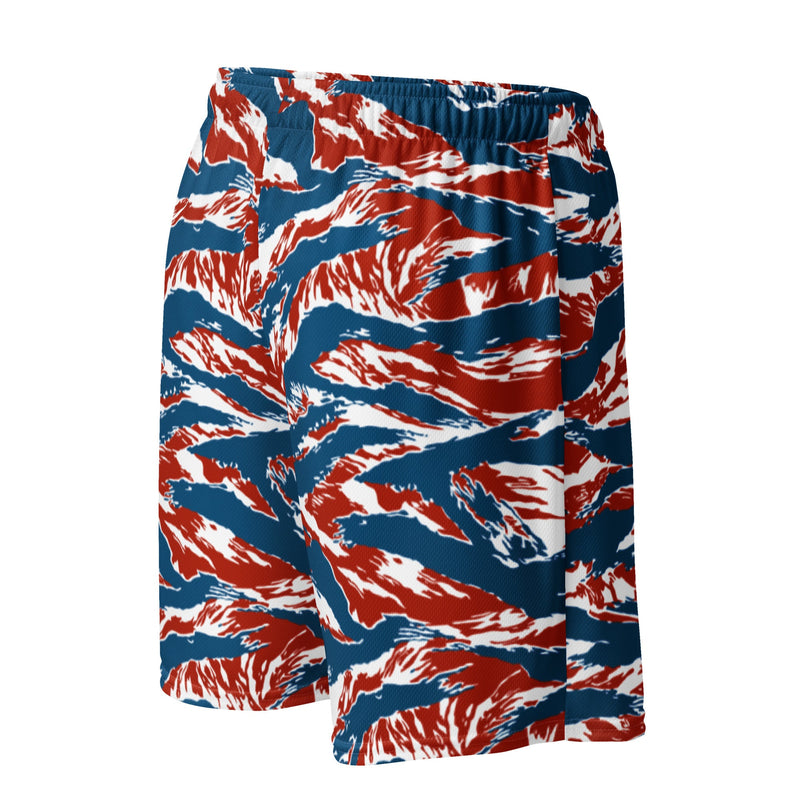 Tiger Stripe Patriot CAMO Unisex Mesh Shorts