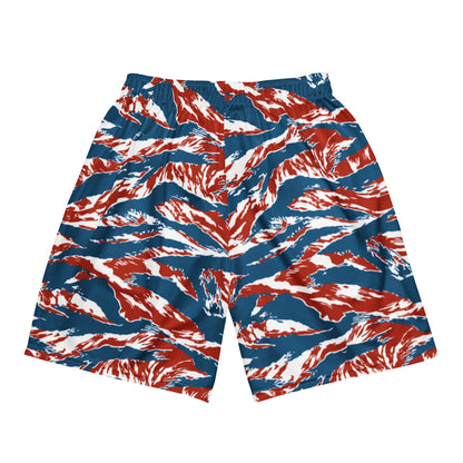 American Patriot Tiger Stripe CAMO Unisex Mesh Shorts