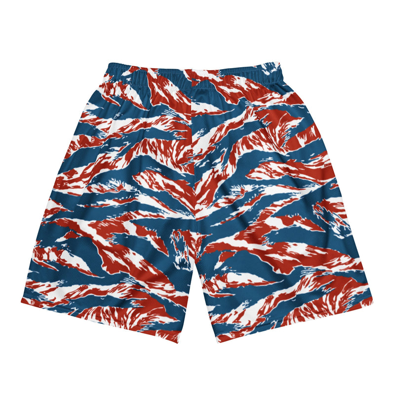 Tiger Stripe Patriot CAMO Unisex Mesh Shorts