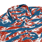 Tiger Stripe Patriot CAMO Unisex Short-Sleeve Button Shirt - Button-Up