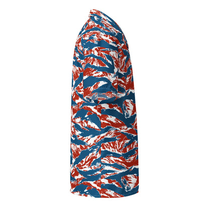American Patriot Tiger Stripe CAMO Unisex Short-Sleeve Button Shirt