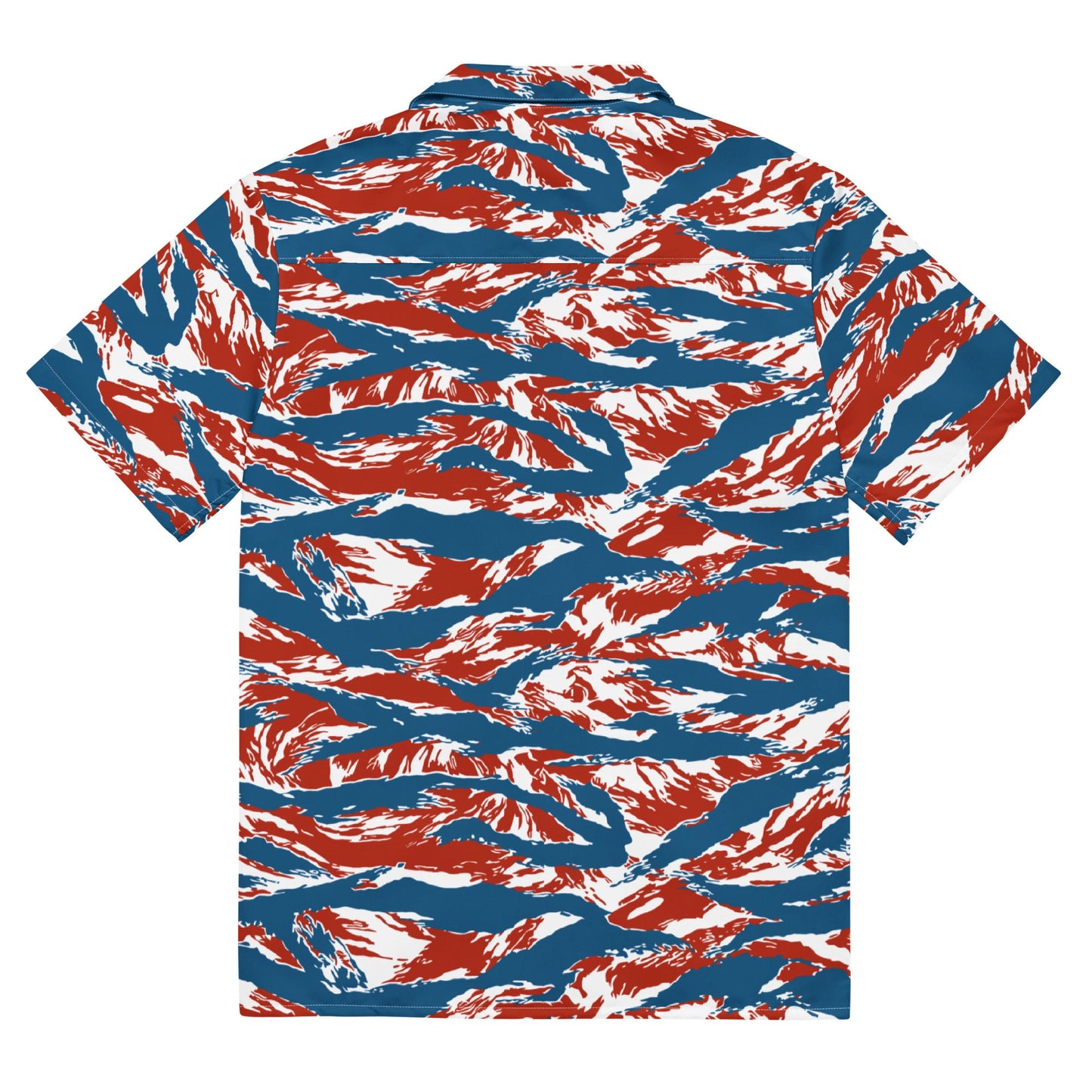 American Patriot Tiger Stripe CAMO Unisex Short-Sleeve Button Shirt