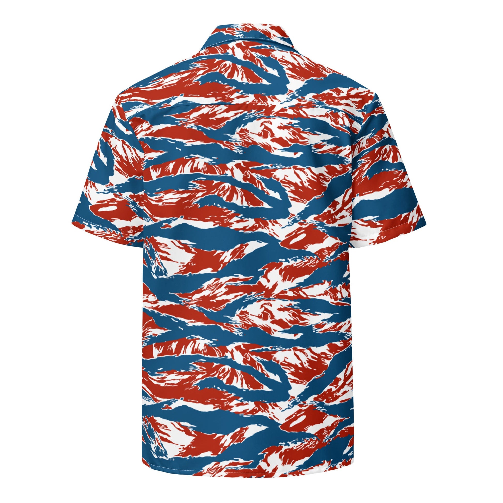 American Patriot Tiger Stripe CAMO Unisex Short-Sleeve Button Shirt