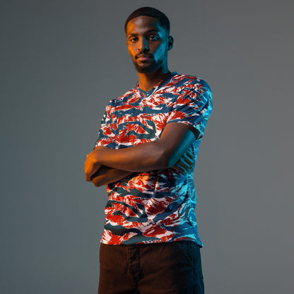 American Patriot Tiger Stripe CAMO Unisex Sports Jersey