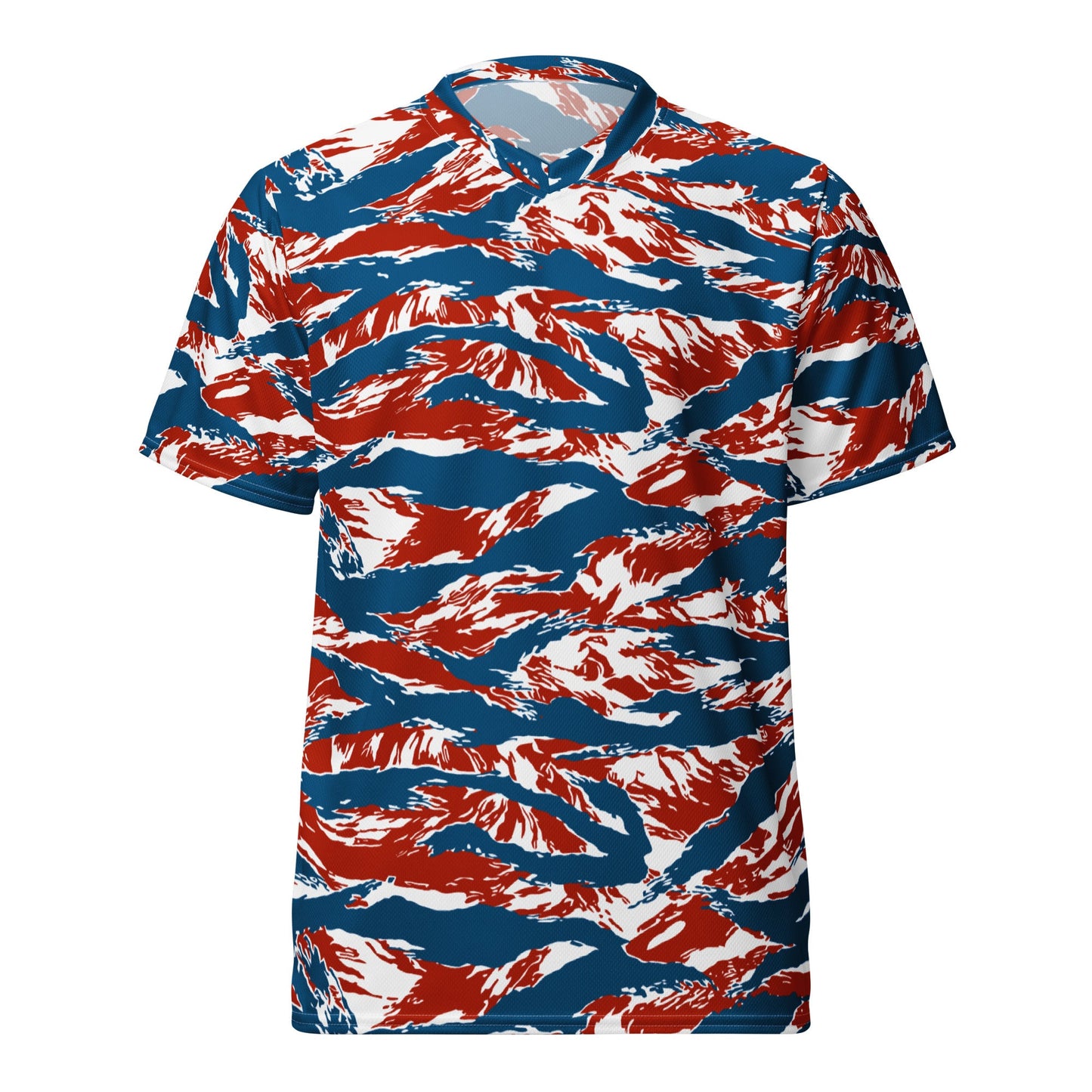 American Patriot Tiger Stripe CAMO Unisex Sports Jersey