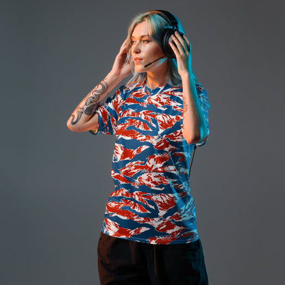 American Patriot Tiger Stripe CAMO Unisex Sports Jersey