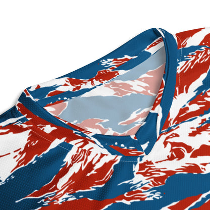 American Patriot Tiger Stripe CAMO Unisex Sports Jersey