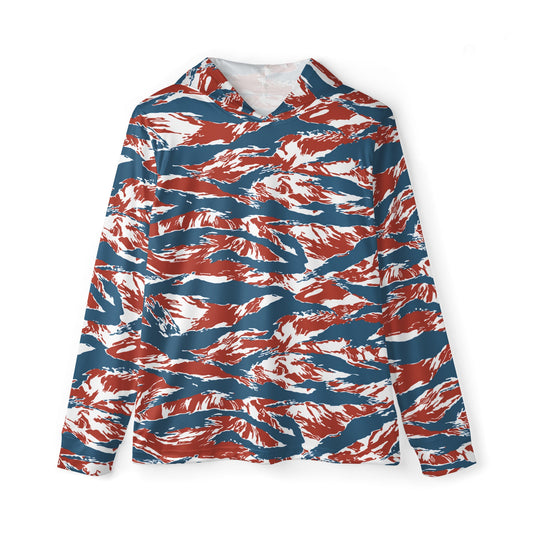 American Patriot Tiger Stripe CAMO Unisex Sports Warmup Hoodie - XS