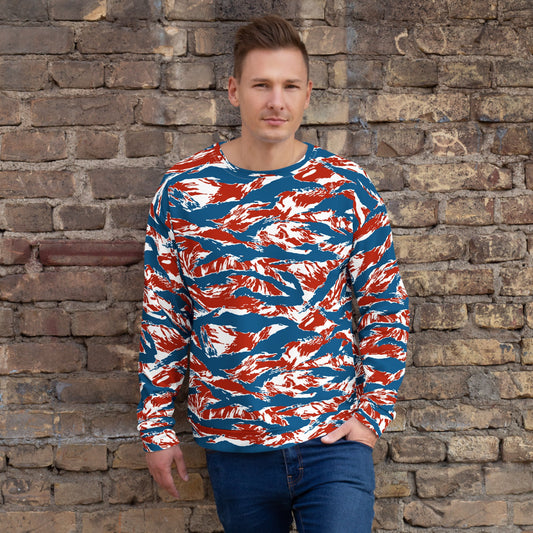 American Patriot Tiger Stripe CAMO Unisex Sweatshirt - 2XS