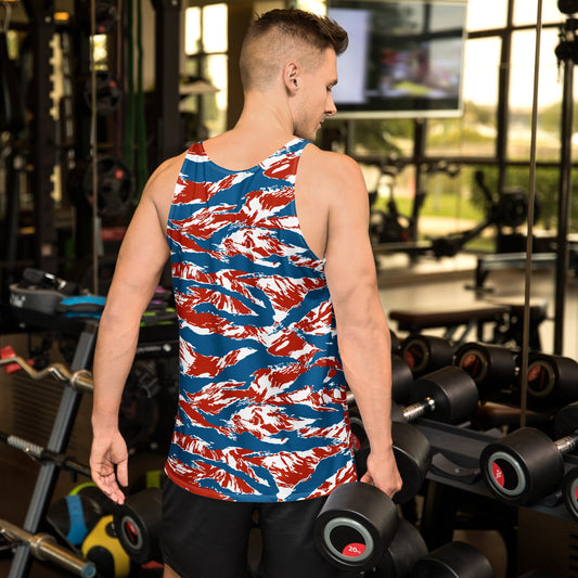 American Patriot Tiger Stripe CAMO Unisex Tank Top