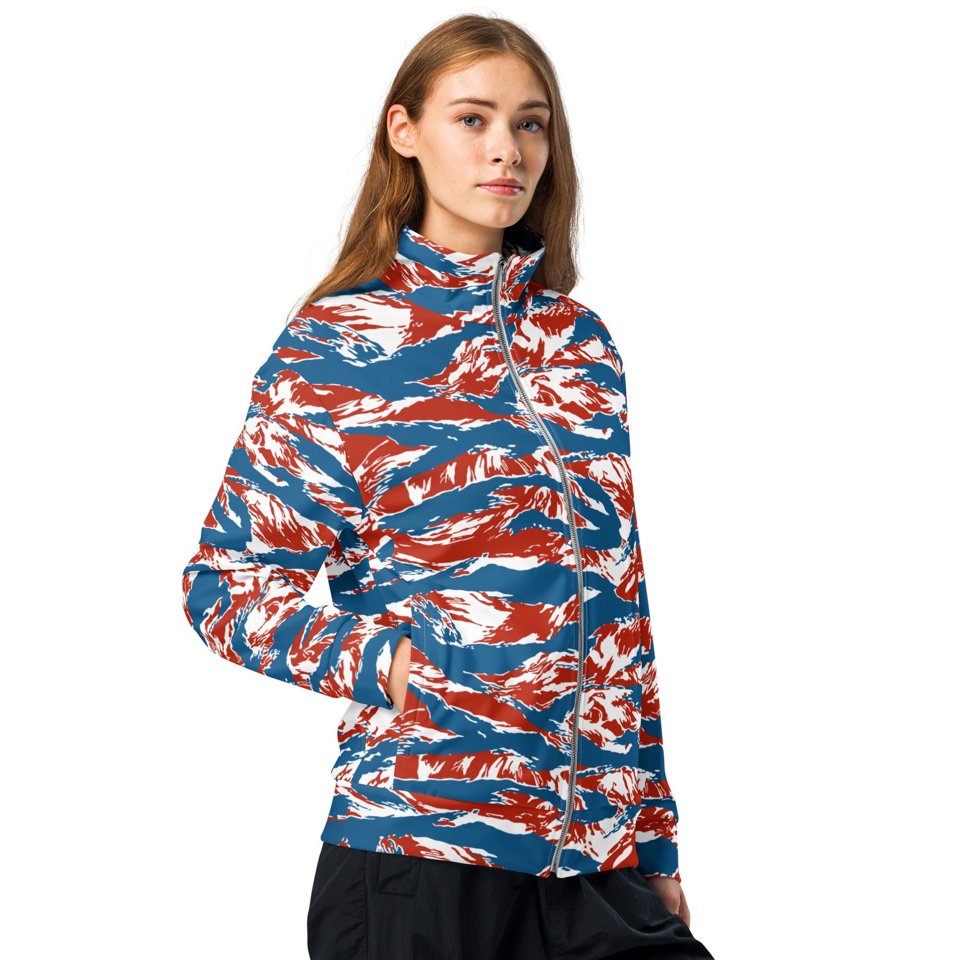 American Patriot Tiger Stripe CAMO Unisex Track Jacket