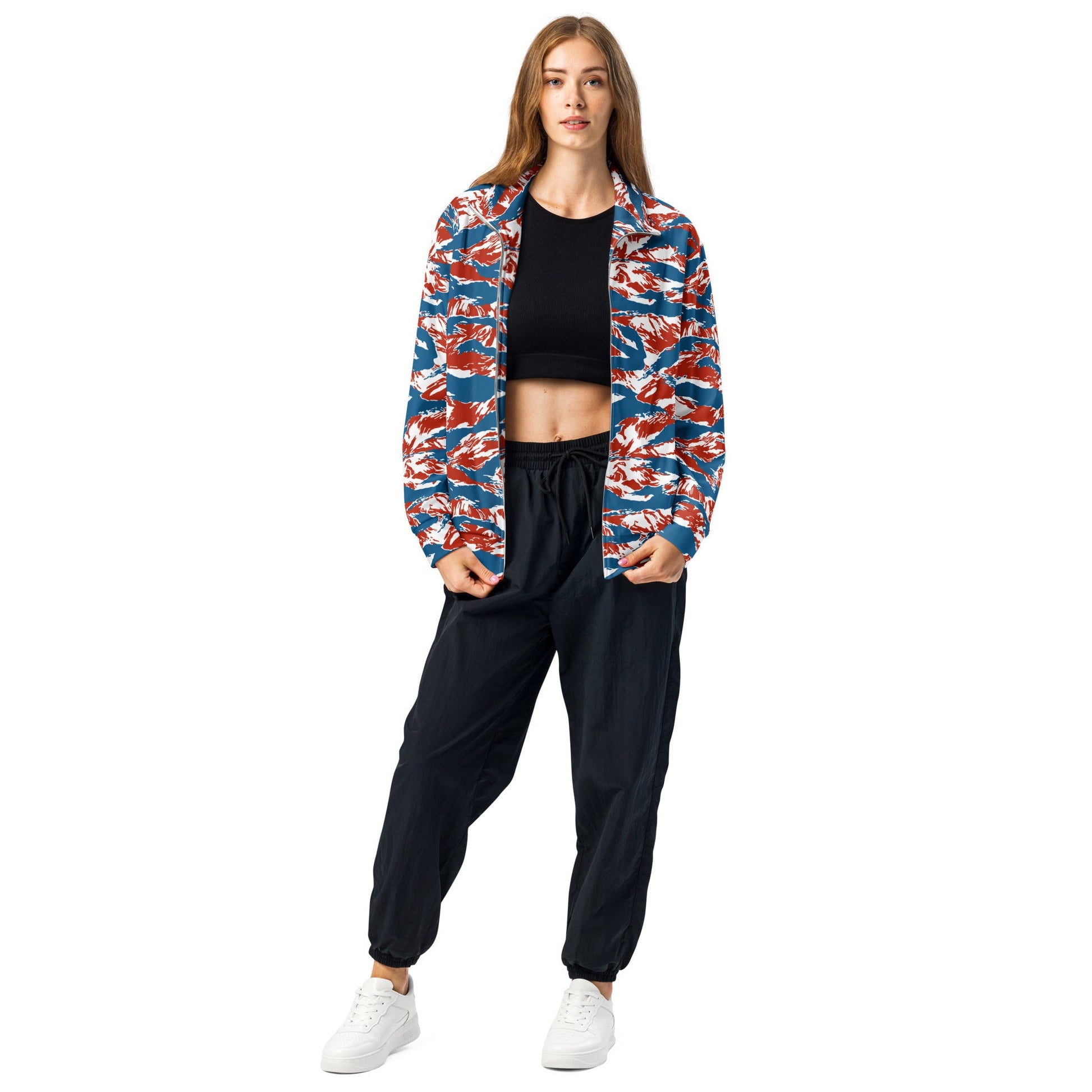 American Patriot Tiger Stripe CAMO Unisex Track Jacket