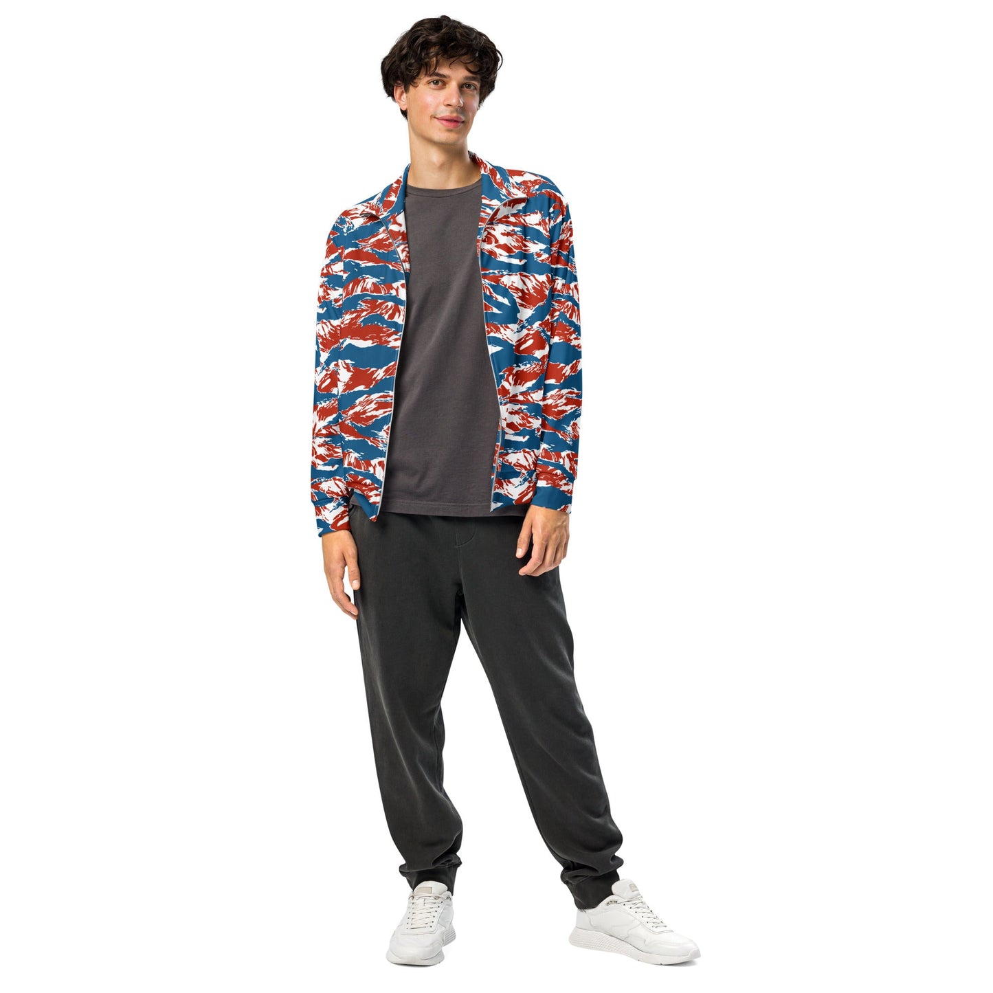 American Patriot Tiger Stripe CAMO Unisex Track Jacket
