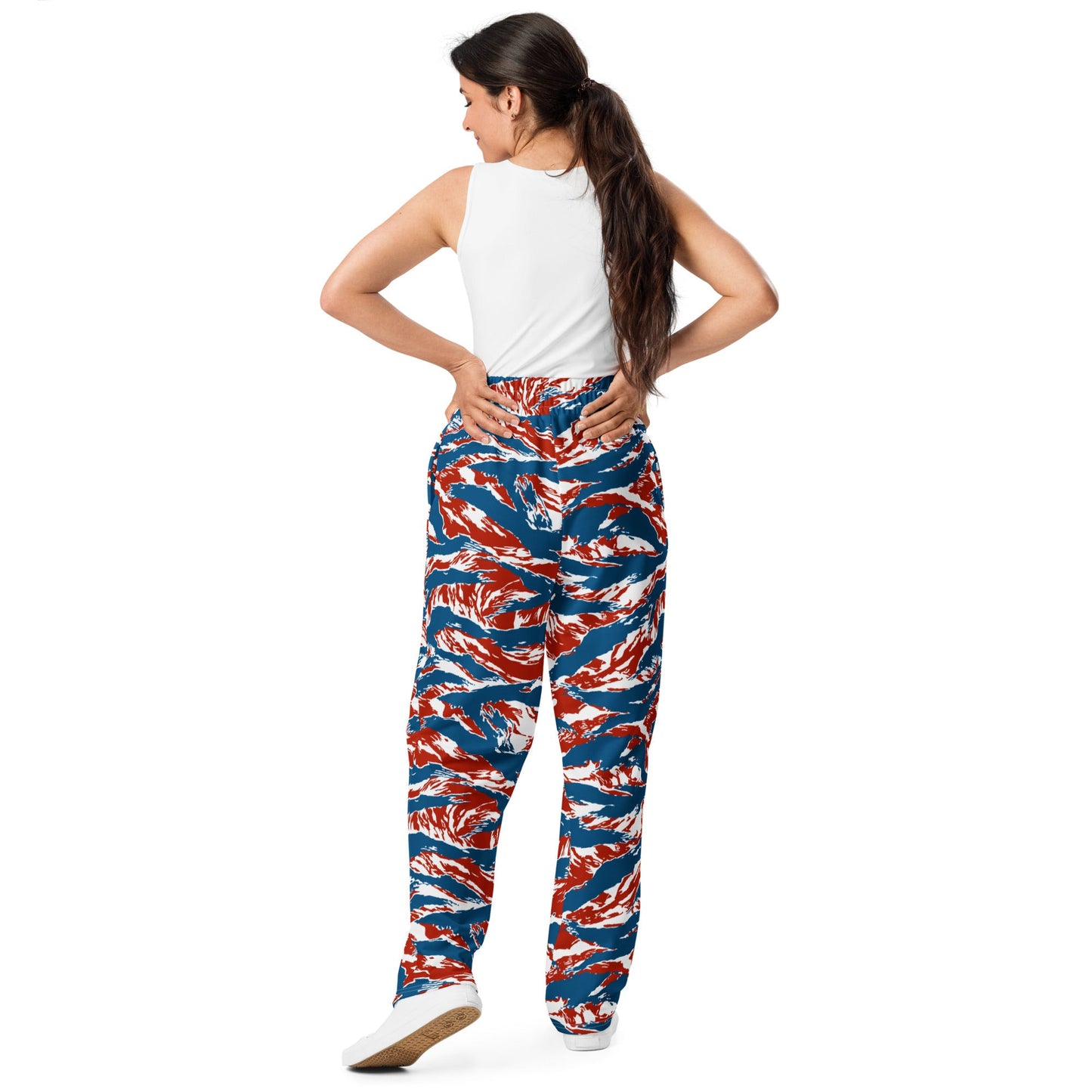 American Patriot Tiger Stripe CAMO Unisex Wide-Leg Joggers