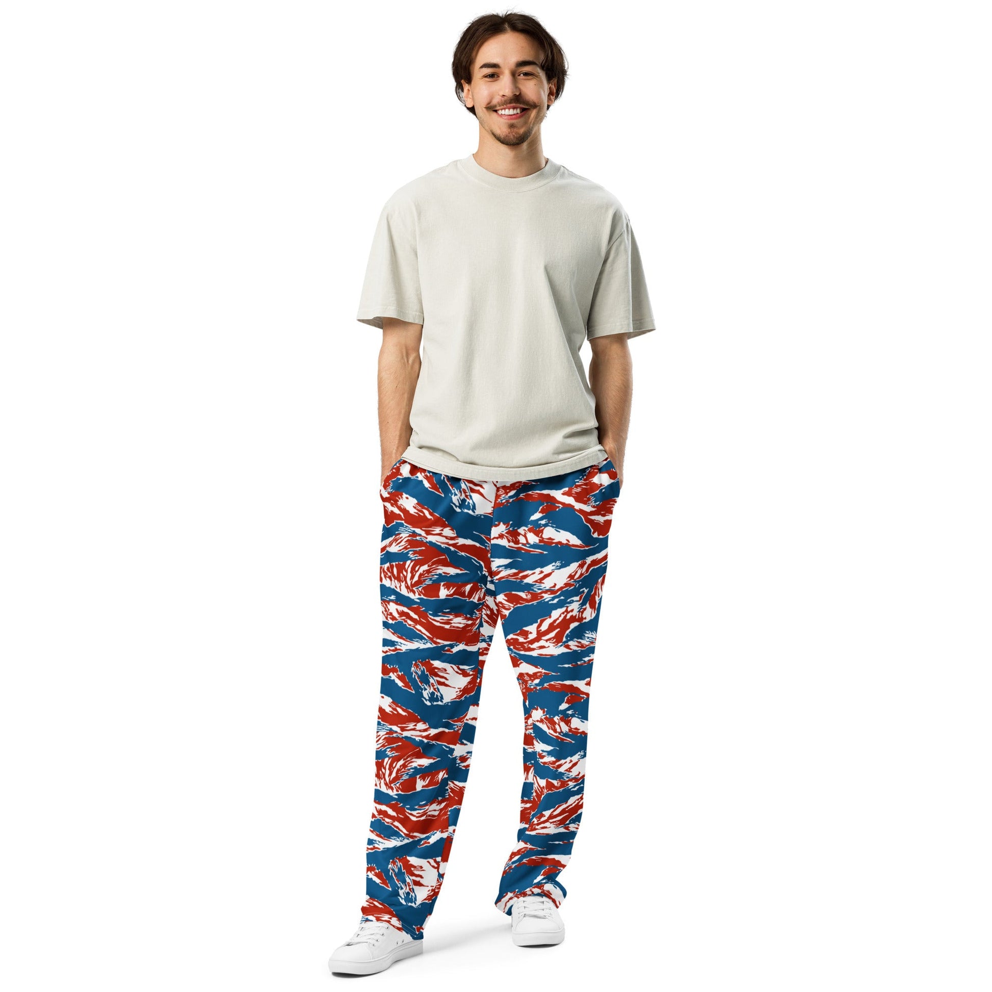 American Patriot Tiger Stripe CAMO Unisex Wide-Leg Joggers
