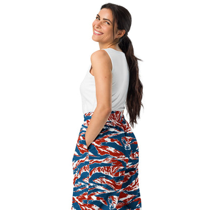American Patriot Tiger Stripe CAMO Unisex Wide-Leg Joggers