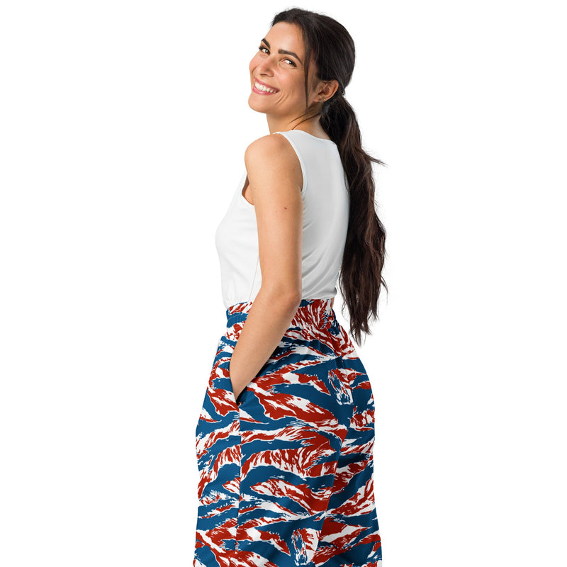Tiger Stripe Patriot CAMO Unisex Wide-Leg Joggers