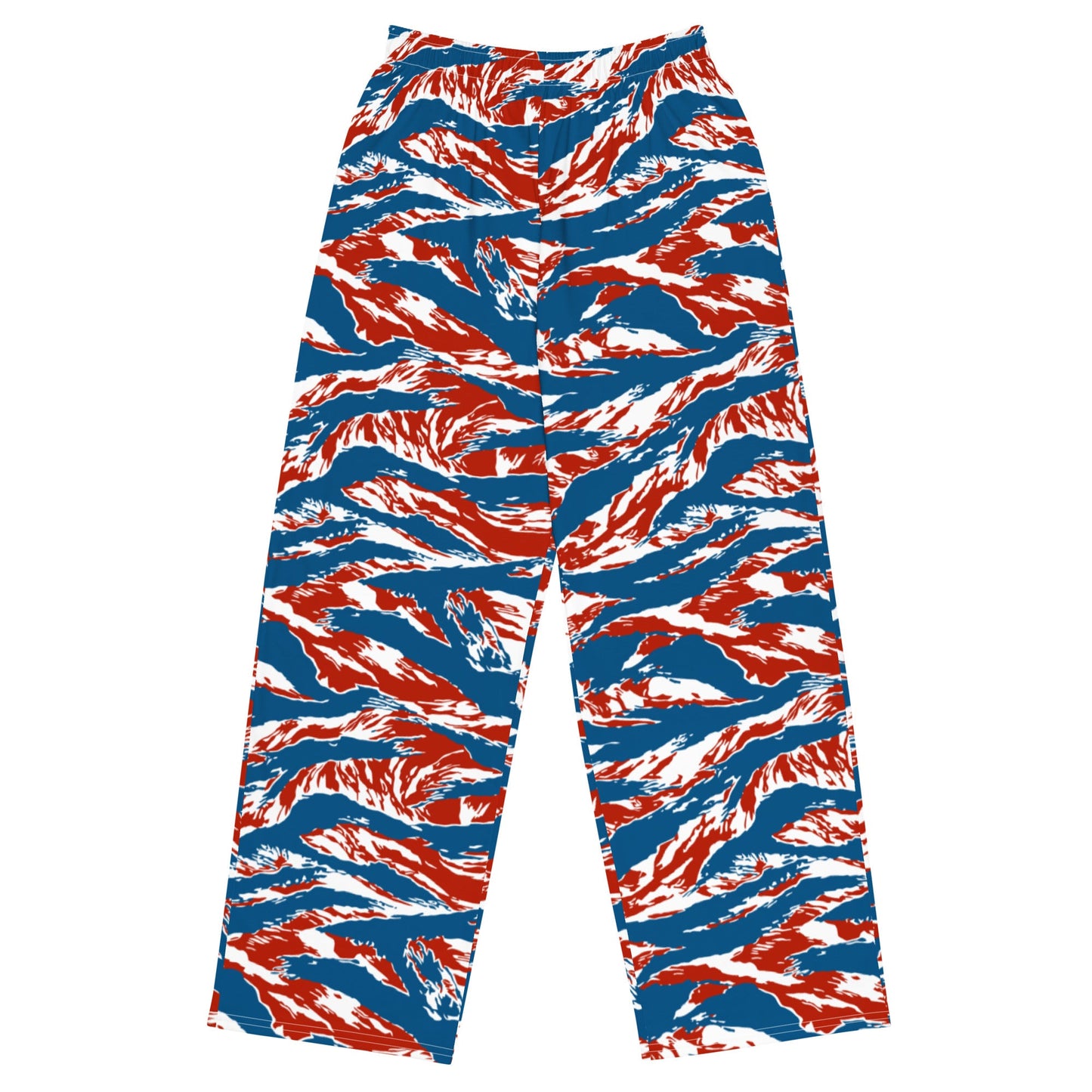 American Patriot Tiger Stripe CAMO Unisex Wide-Leg Leisure Pants - 2XS