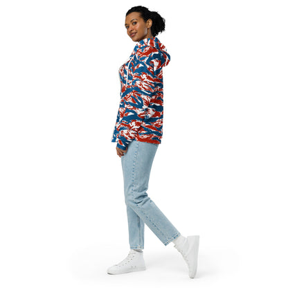 American Patriot Tiger Stripe CAMO Unisex Zip Hoodie