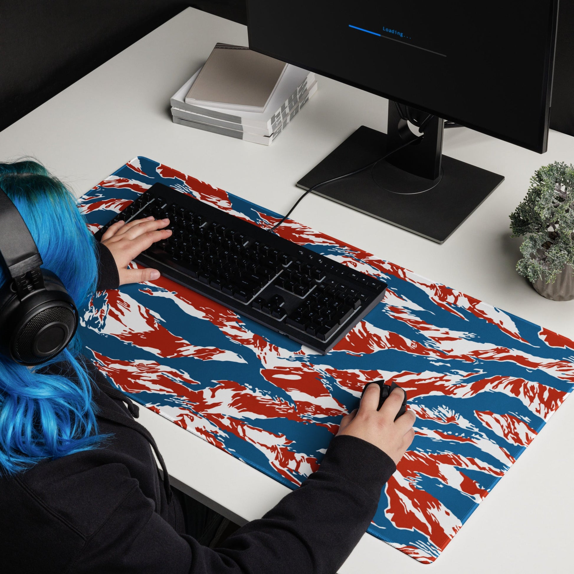 American Patriot Tiger Stripe CAMO Universal Large Desk Pad