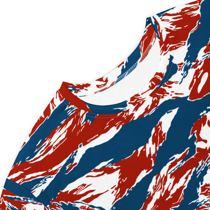 American Patriot Tiger Stripe CAMO Womens T-Shirt Dress