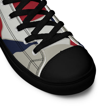 American Patriot Turtle Shell CAMO Mens High-Top Canvas Shoes