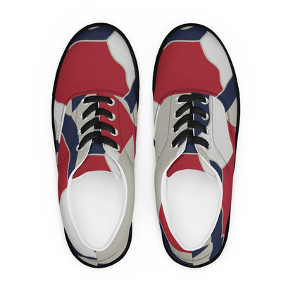 American Patriot Turtle Shell CAMO Mens Lace-Up Canvas Shoes - Lace-up