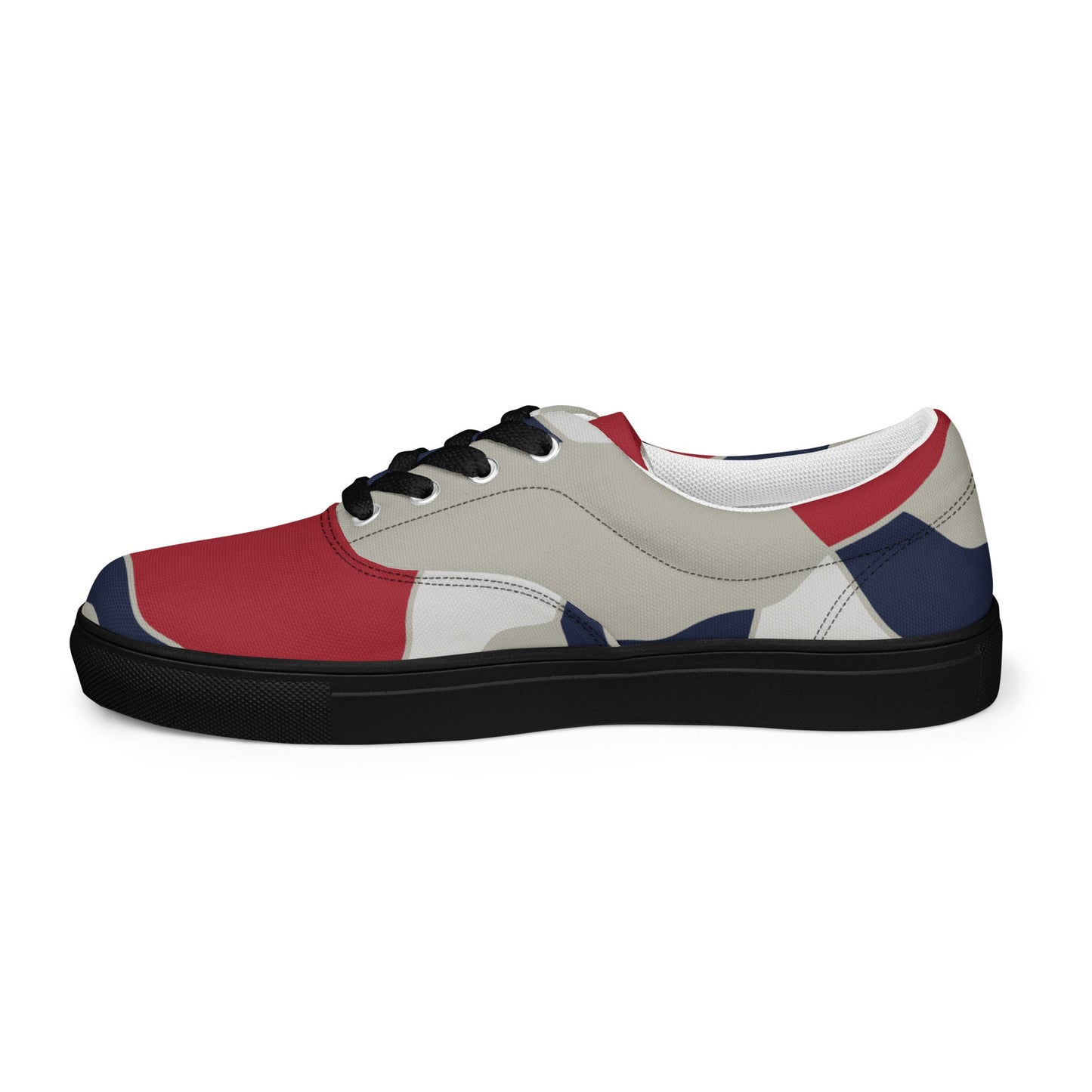 American Patriot Turtle Shell CAMO Mens Lace-Up Canvas Shoes - Lace-up
