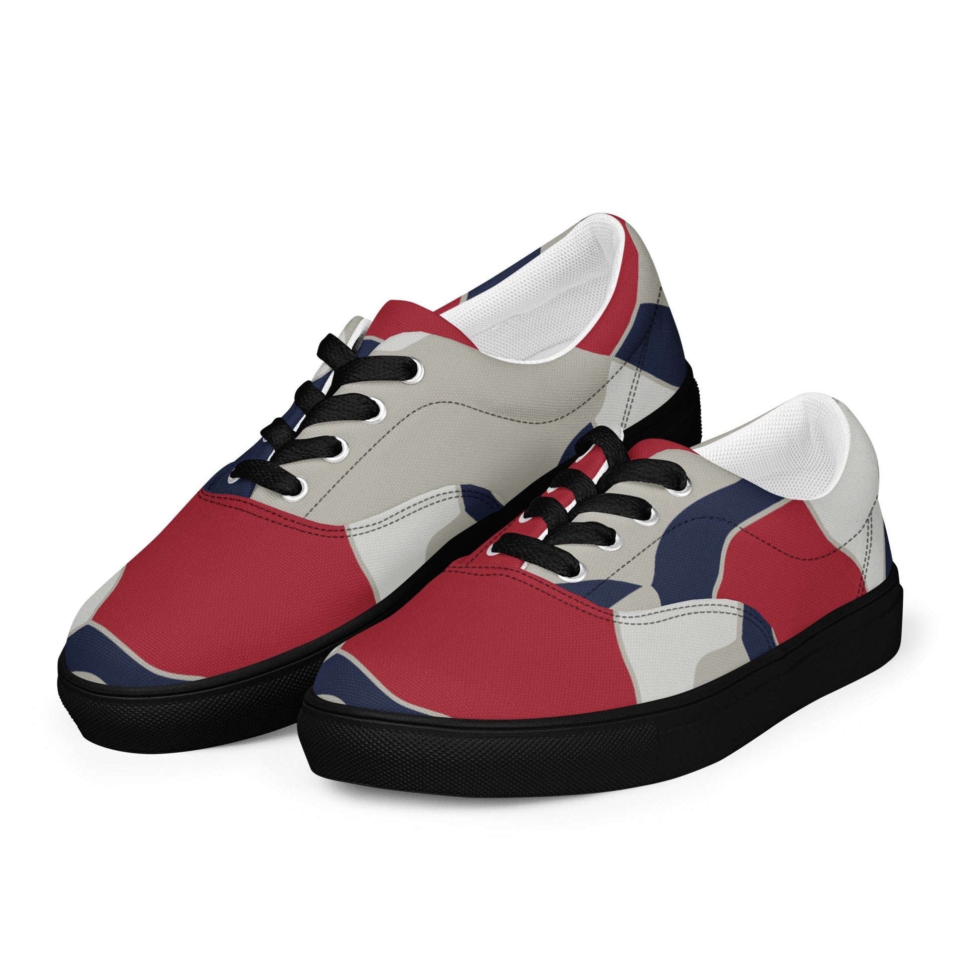 American Patriot Turtle Shell CAMO Mens Lace-Up Canvas Shoes - Lace-up