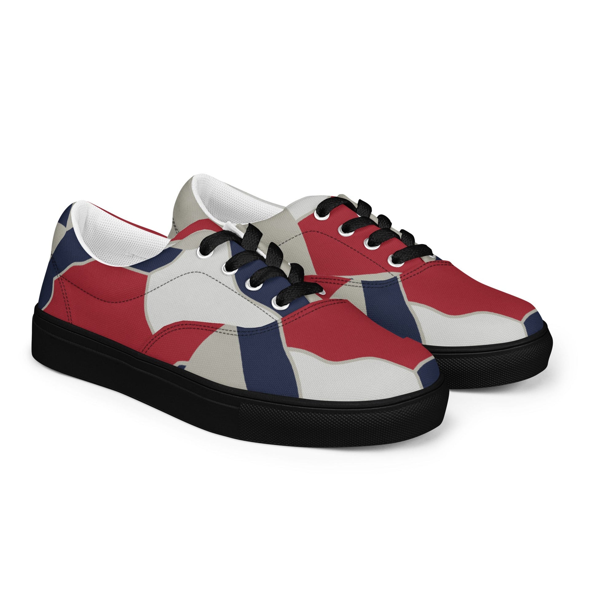 American Patriot Turtle Shell CAMO Mens Lace-Up Canvas Shoes - Lace-up