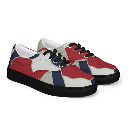 American Patriot Turtle Shell CAMO Mens Lace-Up Canvas Shoes - Lace-up