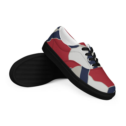 American Patriot Turtle Shell CAMO Mens Lace-Up Canvas Shoes - 5 - Lace-up