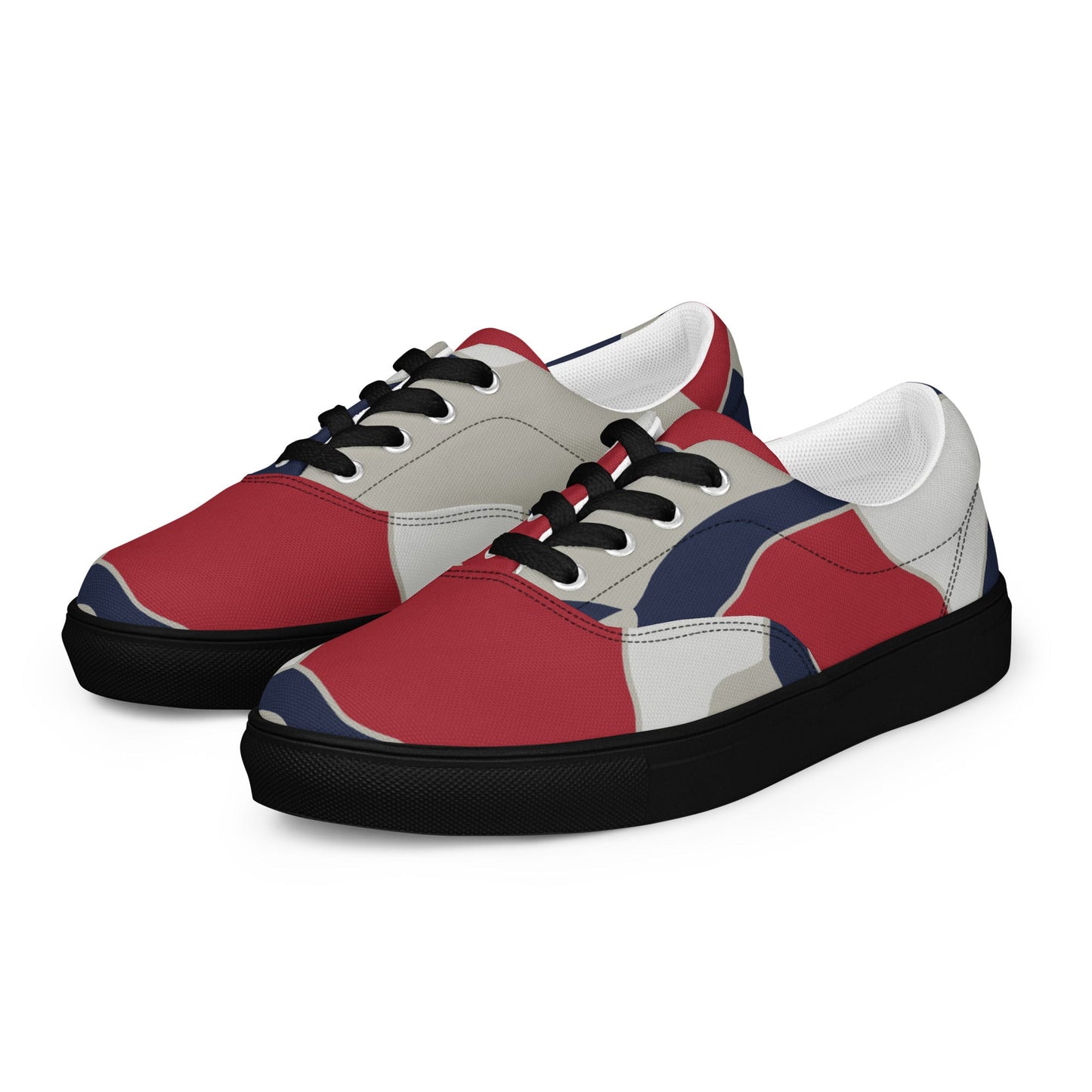 American Patriot Turtle Shell CAMO Mens Lace-Up Canvas Shoes - Lace-up