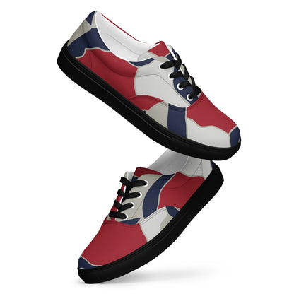 American Patriot Turtle Shell CAMO Mens Lace-Up Canvas Shoes - Lace-up