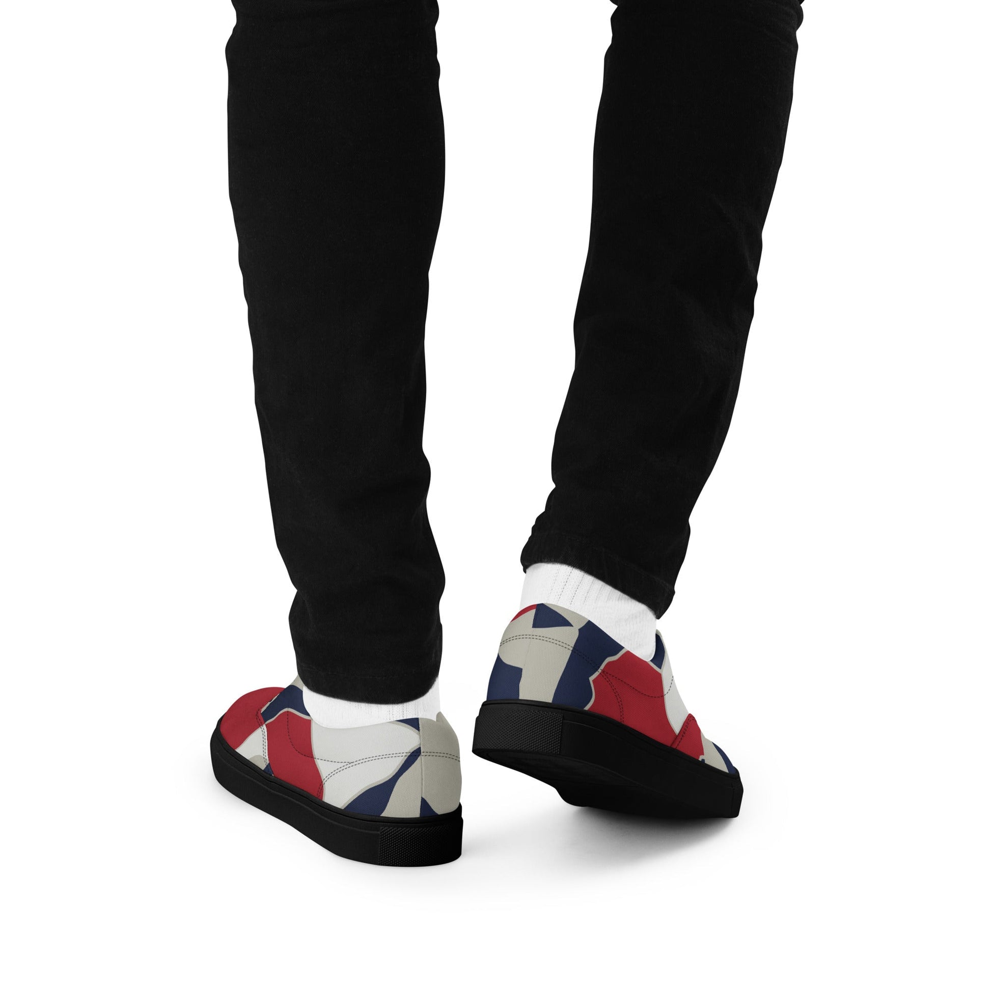 American Patriot Turtle Shell CAMO Mens Lace-Up Canvas Shoes - Lace-up