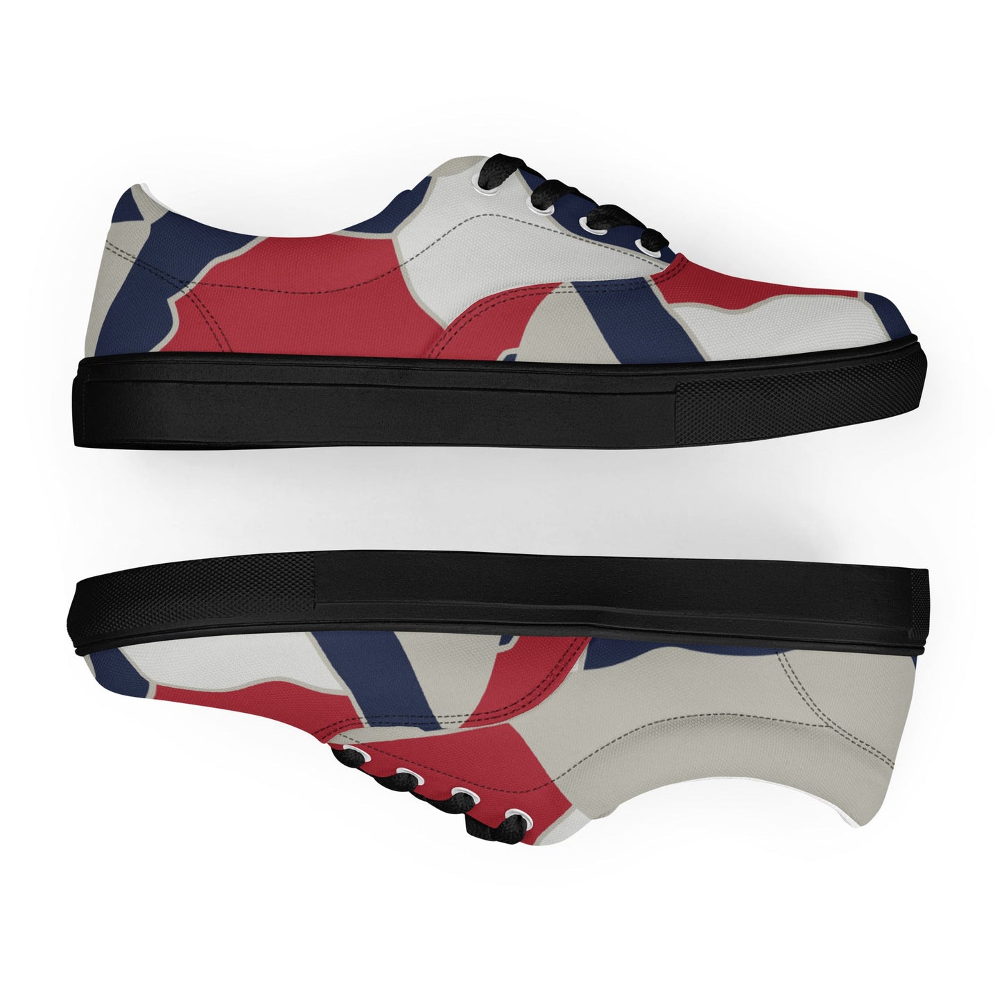 American Patriot Turtle Shell CAMO Mens Lace-Up Canvas Shoes - Lace-up