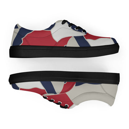 American Patriot Turtle Shell CAMO Mens Lace-Up Canvas Shoes - Lace-up