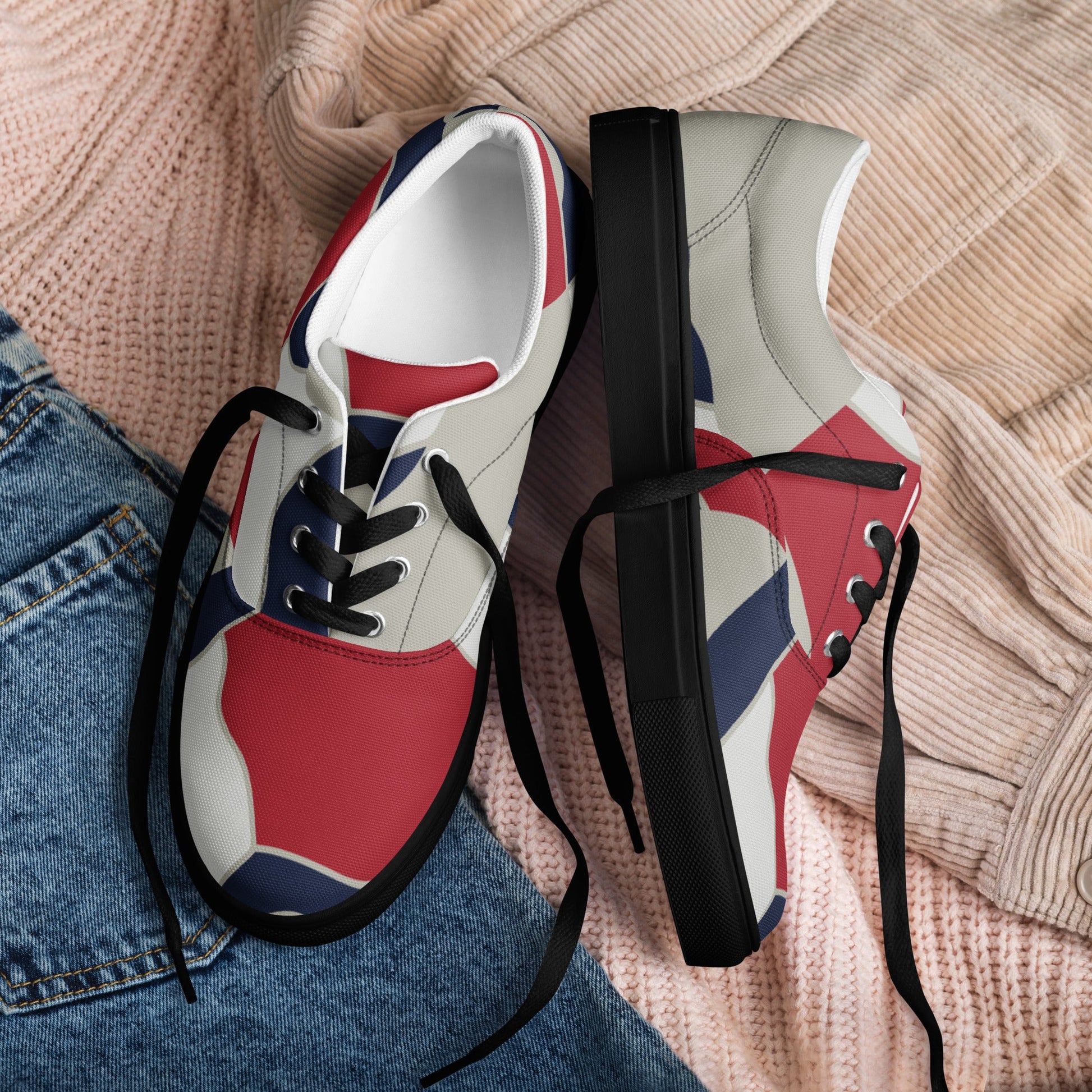 American Patriot Turtle Shell CAMO Mens Lace-Up Canvas Shoes - Lace-up