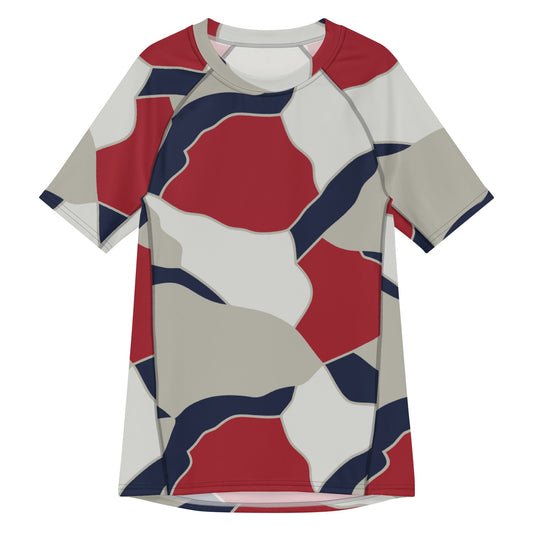 American Patriot Turtle Shell CAMO Mens Short-Sleeve Rash Guard - 2XS